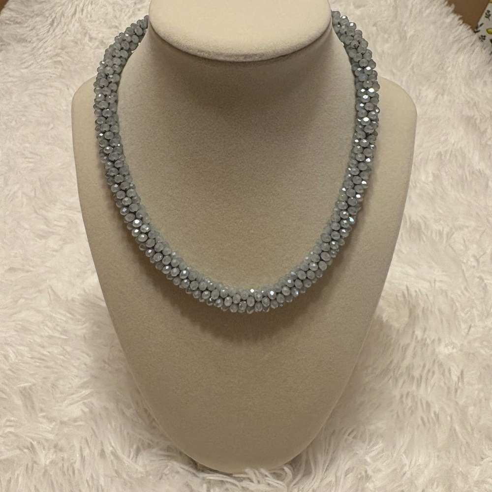 Francesca's Collections Silver Beaded Necklace